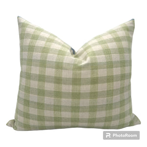 Light Lime Wool Check