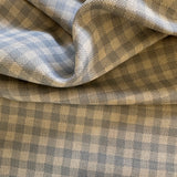 Winslow Check Large Fabric by the yard | Sky Blue