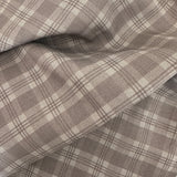 Plaid Mini Fabric by the yard | Latte
