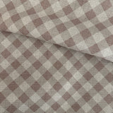 Tea and Toffee Check Fabric by the yard
