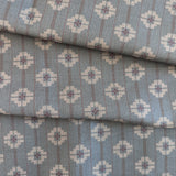Swedish Weave Large Fabric by the yard | Blue and Brown