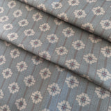 Swedish Weave Large Fabric by the yard | Blue and Brown