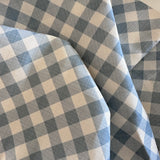 Cotton and Sky Gingham Fabric by the yard