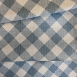 Cotton and Sky Gingham Fabric by the yard