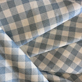 Cotton and Sky Gingham Fabric by the yard