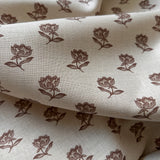 Lenten Rose Fabric by the yard | Chestnut
