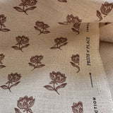 Lenten Rose Fabric by the yard | Chestnut