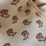Lenten Rose Fabric by the yard | Chestnut