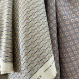 Swedish Weave Mini Fabric by the yard | Wheat and Blue