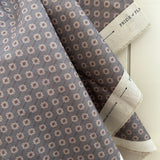 Swedish Weave Mini Fabric by the yard | Blue and Brown