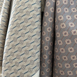 Swedish Weave Mini Fabric by the yard | Wheat and Blue