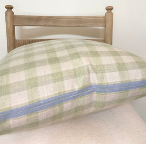 Light Lime Wool Check
