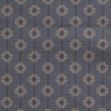 Swedish Weave Mini Fabric by the yard | Blue and Brown