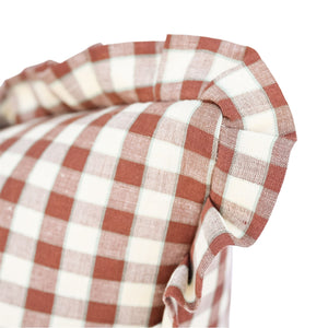 Chocolate Check with Ruffle