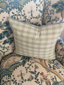 Light Lime Wool Check